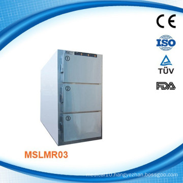 MSLMR03W CE Approval Medical Three Dead Body Mortuary Refrigerator/Morturary Freezer
